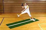 3' x 10' Green Softball Pitchers Pitching Mound Mat With Power Line