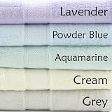 Luxury Heavy Weight 70% Rayon from Bamboo 30% Organic Cotton Bath Towel Set 700 GSM - 3 Pieces - Powder Blue