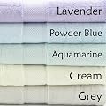 Super Soft Lightweight 70% Rayon from Bamboo 30% Organic Cotton Bath Towel Set 460 GSM - 3 Pieces - Aquamarine
