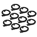 uxcell 10 x 2M 6.6ft UTP CAT6 LAN Network Flat Patch Cable Black for Ethernet Router Switch