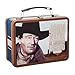 Vandor 15470 John Wayne Large Tin Tote, Brown and Blue