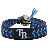 MLB Tampa Bay Rays Team Color Baseball Bracelet
