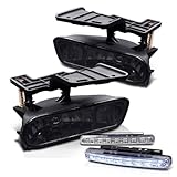 Eautolight CHEVY SILVERADO 1500 CHEVY SUBURBAN TAHOE FOG LIGHTS SMOKE LEFT + RIGHT + DRL LED BUMPER LIGHT