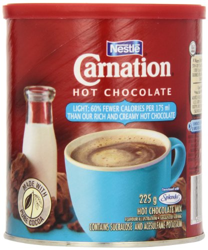 Carnation Hot Chocolate Light, 225g Canister