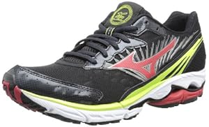 Mizuno Men's Wave Rider 16 Running Shoe,Anthracite/Red,11 D US