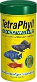 TetraPhyll Normalflocken 250ml - Spezialfutter tropische Zierfische