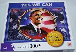 Barack Obama Yes We Can Commemorative 1000 Piece Puzzle