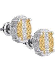 0.21CTW-DIA MICRO-PAVE EARRINGS