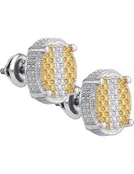 0.21CTW-DIA MICRO-PAVE EARRINGS