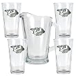 Nashville Predators 4pc Pint Ale Glass & 60oz Pitcher Set - Priamry Logo NHL Hockey