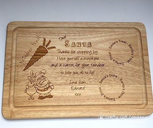 Santa Platter Personalised Christmas Eve Treat Board by Santa Platter