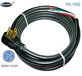 Conntek 14302 RV Power Cord 30-Foot RV 50 Amp Male Plug To Bare Wire
