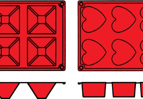 World Cuisine Non-Stick Silicone Mold Pyramid