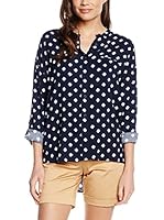 Cortefiel Camisa Mujer (Azul Oscuro / Blanco)