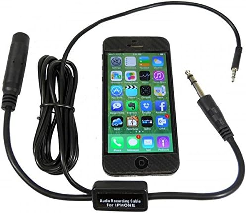 Iphone Recording Cable for Aircraft