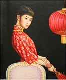 Hand Painted Chinese Contemporary Art Oil Painting - Asian Lady Portrait