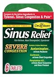 Lil Drugstore Products Sinus Relief, Severe Congestion, 6-Count (Pack of 6)