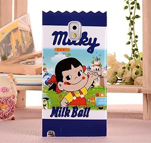 Soft TPU Case for Samsung Galaxy Note 3 N9000, Clear Unique Milky Candy Wrapper Design Japanese Cartoon Kawaii Style Girls Boy Kids Original Gift Box Fun Creative Cute Lovely Novelty Soft TPU Case For Samsung Galaxy Note 3 N9000(White Girl)