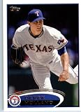 2012 Topps Baseball Card # 34 Derek Holland - Texas Rangers - ENCASED Trading Card
