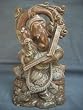 Lord Ganesh Writing the Mahabharata Hand Carved Stone Statue 8 Inches