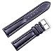 Breitling Style Oil Tanned Leather Watchband Black 18mm Watch band - by deBeer