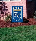 KANSAS CITY ROYALS OFFICIAL LOGO GARDEN FLAG + STAND