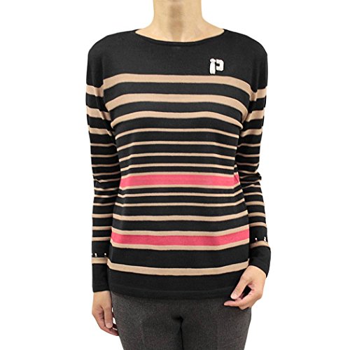 ピッコーネ スタジオ ピッコーネ STUDIO PICONE レディース プルオーバー ボーダー ニット セーター ボートネック 38(M/9号) (pico-w16aw43s)