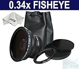 Professional 0.34x Fisheye Wide Angle Lens with Macro for NIKON D90 D80 D60 ....