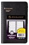 AT-A-GLANCE Recycled Telephone/Address Book, 3 x 6-Inches, Black, Undated (80-201-05)