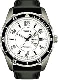 Timex - T2M507 AU - Timex Sport Luxury - Quartz analogique - Montre Homme - Bracelet en Cuir noir