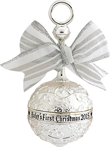2015 Baby's First Christmas Rattle Carlton Ornament