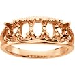 14K Rose Gold Mother's Ring - 5 Gemstone -- YOU CHOOSE THE COLORS!