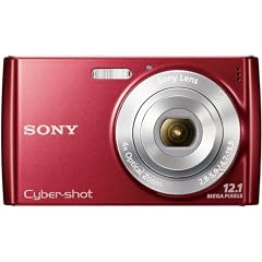 Sony DSC-W510R Digitalkamera (12 Megapixel, 4-fach opt. Zoom, 26 mm Weitwinkelobjektiv, 6,9 cm (2,7 Zoll) Display, bildstabilisiert) rot