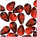 Czech Glass Beads 9mm Teardrops Siam Ruby Red (50