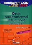 Droit constitutionnel, institutions politiques : Licence de droit 1e ann�e