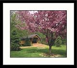 Great American Picture IS826207 Covered Bridge, Wisconsin Framed Photograph - Ken Dequaine