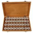 Wood Box 36 Tin Storage Box Compartment Organizer With Lock For Small Items