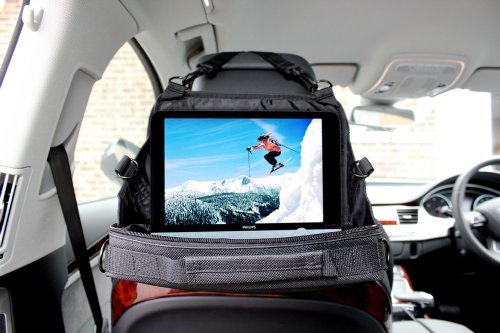 HAMA 9 inch Car Headrest mount holder and storage bag for portable DVD players from PET RANGE