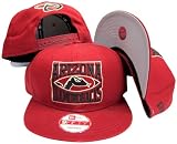 Arizona Diamondbacks Red Plastic Snapback Adjustable Plastic Snap Back Hat / Cap