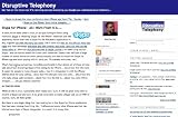Disruptive Telephony