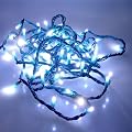 100 LED Lichterkette 10m WEISS 8 Programme aussen