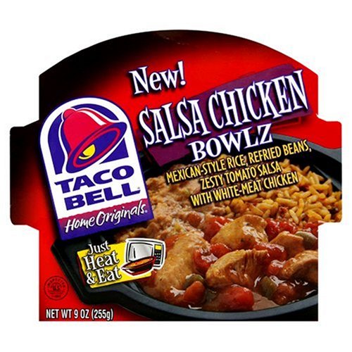 Taco Bell Home Originals Entrees, Salsa Chicken, 9-Ounce Microwavable Bowls (Pack of 6)