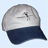 Grateful Dead Baseball Hat ~Skeleton Golf Hat, White/Navy