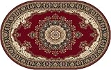 Home Dynamix Regency, Traditional Area Rug 4x5 Oval Red
