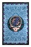 Grateful Dead Blue Steal Your Face Tapestry - Hanging Wall Art - Measures 60x90 Inches