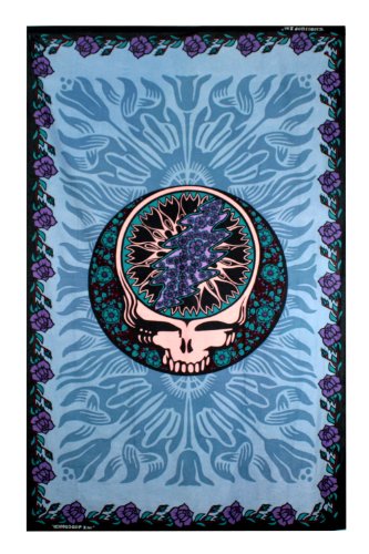 Grateful Dead Blue Steal Your Face Tapestry - Hanging Wall Art - Measures 60x90 Inches Grateful Dead Blue Steal Your Face Tapestry - Hanging Wall Art - Measures 60x90 Inches