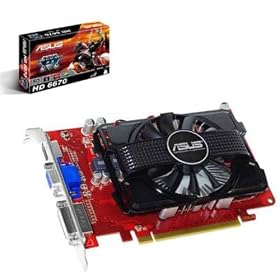 Asus AMD Radeon HD 6670 Graphics Card (1GB, DDR3, PCI-Express, AMD CrossFireX Technology)