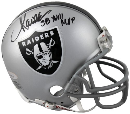 Marcus Allen Signed Autographed Oakland Raiders Replica Mini Helmet Inscribed SB XVIII MVP