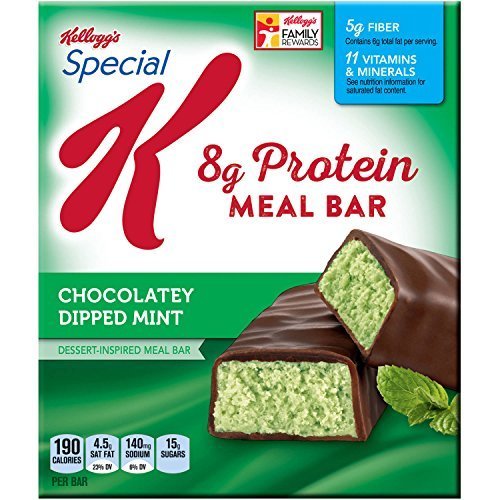 Kellogg's Special K Protein Meal Bar, Chocolatey Dipped Mint, 5 Bars