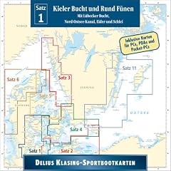 Delius Klasing-Sportbootkarten, CD-ROMs, Satz.1 : Kieler Bucht und Rund F�nen, 1 CD-ROM Mit L�becker Bucht, Nord-Ostsee-Kanal, Eider und Schlei. Inkl. ... PCs, PDAs und Pocket-PCs. Mit Wegpunktliste